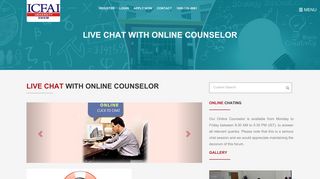 
                            8. Online chat | The ICFAI University Sikkim | Full-time Campus Programs ...