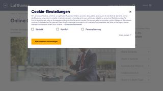 
                            5. Online Check-in Informationen - Lufthansa