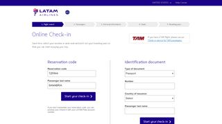 
                            9. Online check-in - LATAM Airlines