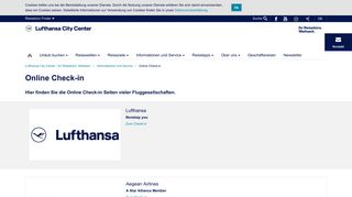 
                            7. Online Check-in | Lufthansa City Center