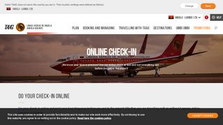 
                            3. Online check-in | TAAG