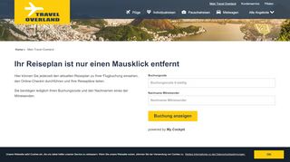 
                            11. Online Check-In | travel-overland.de
