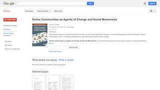 
                            12. Online Communities as Agents of Change and Social Movements