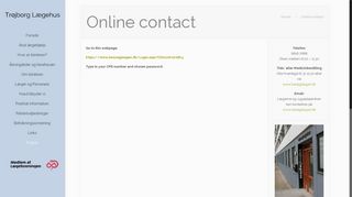 
                            4. Online contact | Trøjborg Lægehus