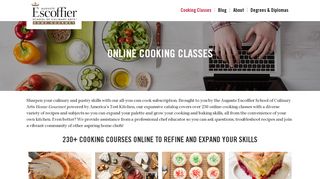 
                            6. Online Cooking Courses - Escoffier Online