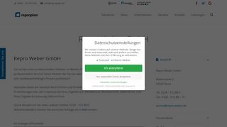 
                            7. Online Copyshop, Werbedruck, Digitaldruck, CAD ... - reproplan