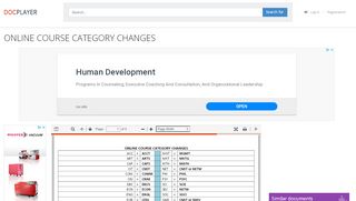 
                            13. ONLINE COURSE CATEGORY CHANGES - PDF - DocPlayer.net