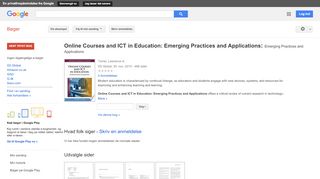 
                            8. Online Courses and ICT in Education: Emerging Practices and ...