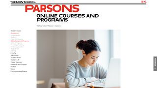 
                            2. Online Courses and Programs | Parsons School of Design