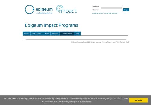 
                            2. Online Courses - Epigeum Impact Programs