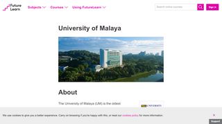 
                            13. Online courses from University of Malaya - FutureLearn
