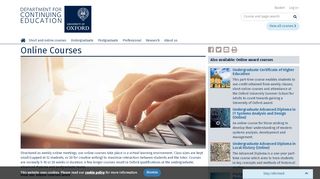 
                            12. Online Courses | Oxford University Department for Continuing Education