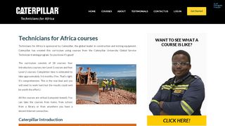 
                            6. Online Courses - Technicians for Africa - Caterpillar University