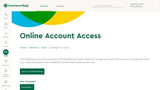 
                            8. Online Credit Card Access | Commerce Bank