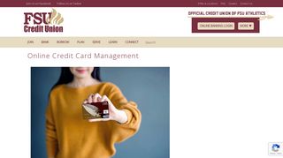 
                            2. Online Credit Card Management | FSU Credit Union