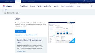 
                            5. Online customer centre for bussines clients | Swisscom SME