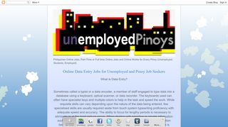 
                            2. Online Data Entry Jobs for Unemployed and Pinoy Job Seekers ...