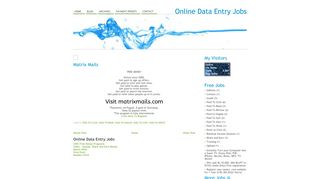 
                            7. Online Data Entry Jobs: Matrix Mails