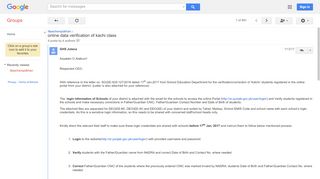 
                            11. online data verification of kachi class - Google Groups
