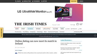
                            12. Online dating can now meet its match in Ireland - The Irish Times