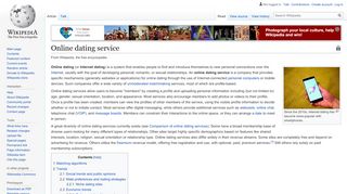 
                            7. Online dating service - Wikipedia