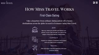 
                            3. Online Dating - Travel The World - MissTravel