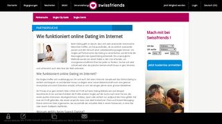 
                            5. Online Dating: Wie funktioniert es? Swissfriends.ch