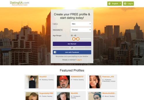 
                            6. Online Dating with Dating SA's Personal Ads - Home Page