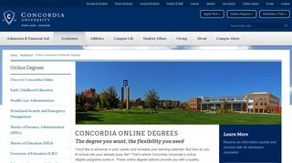 
                            3. Online Degrees - Concordia University-Portland