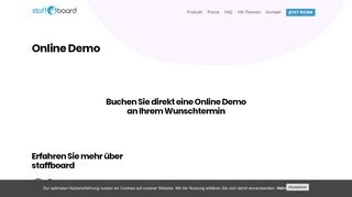 
                            10. Online Demo | staffboard - HR Software