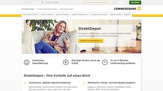 
                            2. Online Depot: Jetzt in 5 Minuten eröffnen - Commerzbank