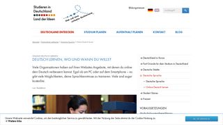 
                            5. Online Deutsch lernen - Studieren in Deutschland - Land der Ideen