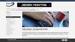 
                            9. Online-Dienste - Die Universität im Netz | Feki.de