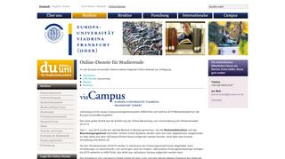 
                            3. Online-Dienste für Studierende • Europa-Universität Viadrina / EUV