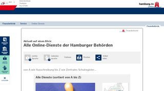 
                            3. Online Dienste - hamburg.de