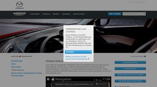 
                            1. Online-Dienste - Mazda Infotainment