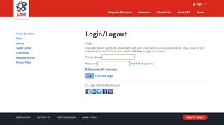 
                            10. Online Directory - SAIT - Login