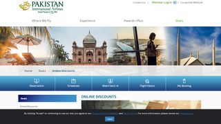 
                            4. Online Discounts - Pakistan International Airlines - PIA