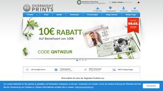 
                            1. Online Druckerei OvernightPrints - günstig online drucken