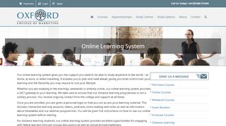 
                            6. Online E-Learning System - Oxford College of Marketing