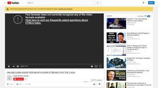 
                            11. ONLINE EARN 45000 PER MONTH.ESPN STREAKS FOR THE CASH ...