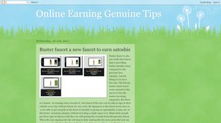 
                            8. Online Earning Genuine Tips: Buster faucet a new faucet to earn ...