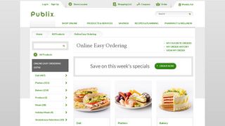 
                            9. Online Easy Ordering : Publix.com