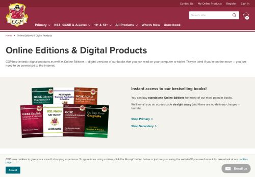 
                            4. Online Editions & Digital Products | CGP Books