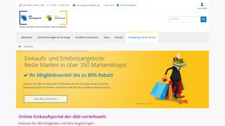 
                            3. Online Einkaufsportal der dbb vorteilswelt | dbb vorsorgewerk