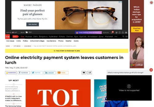 
                            8. Online electricity payment system leaves customers in lurch | Goa News