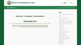 
                            4. Online Enrollment System – Trinity University of Asia