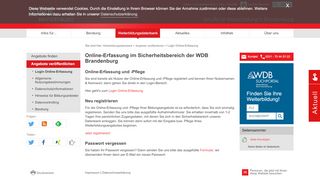 
                            7. Online-Erfassung der WDB Brandenburg - Weiterbildung Brandenburg