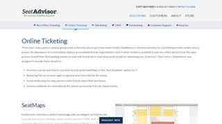 
                            2. Online Event Ticketing Software - SeatAdvisor