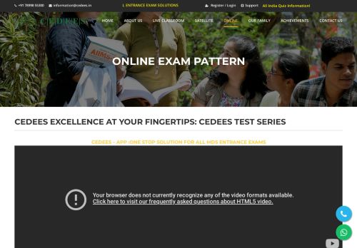 
                            3. Online Exam Pattern - Cedees